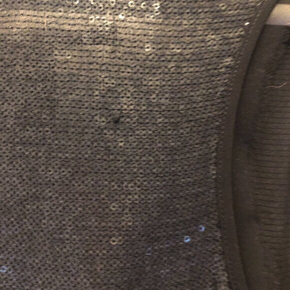 Diane Von Furstenberg DVF Sorcha Black Sparky Sequin Silk Tank Top Size P - Picture 7 of 7